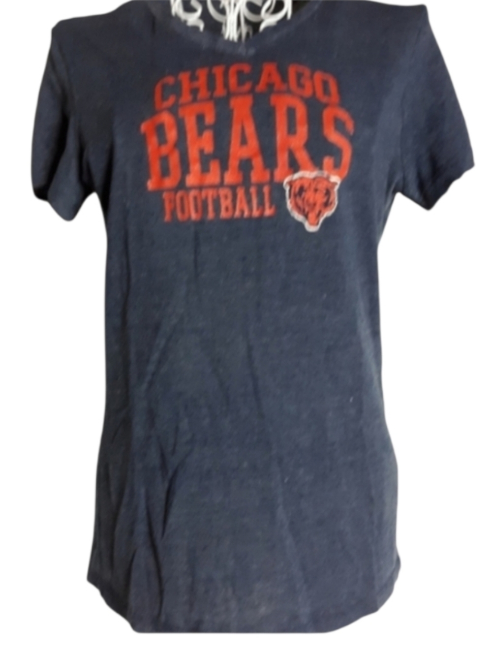 Touch by Alyssa Milano Chicago Bears V-neck Tee SZ L
